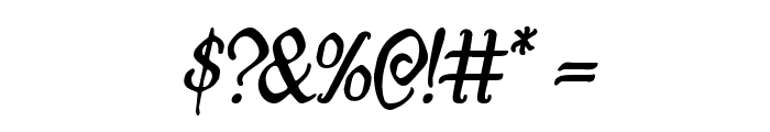 Quill Sword Italic Font OTHER CHARS