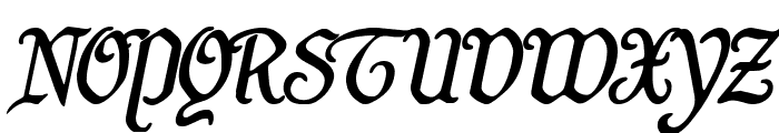 Quill Sword Italic Font UPPERCASE