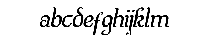 Quill Sword Italic Font LOWERCASE