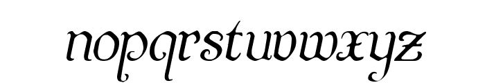 Quill Sword Light Italic Font LOWERCASE