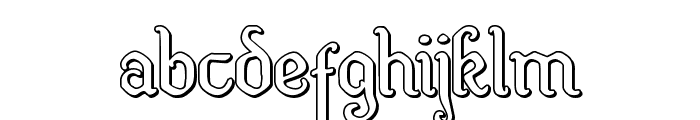 Quill Sword Outline Font LOWERCASE