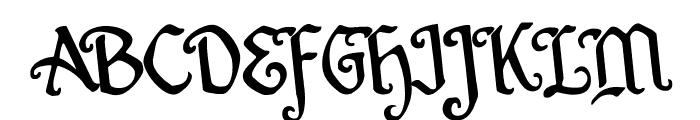 Quill Sword Rotated Font UPPERCASE