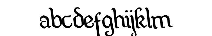 Quill Sword Rotated Font LOWERCASE