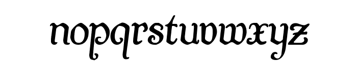 Quill Sword Semi-Italic Font LOWERCASE