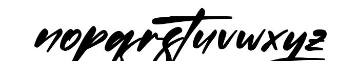 Quillajas Script Italic Font LOWERCASE