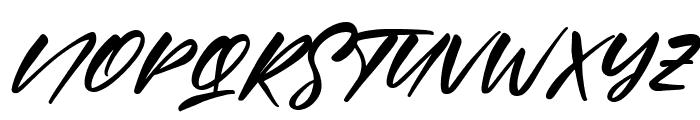 Quillajas Script Oblique Font UPPERCASE