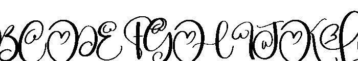 Quilt Font UPPERCASE