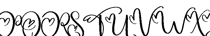 Quilt Font UPPERCASE