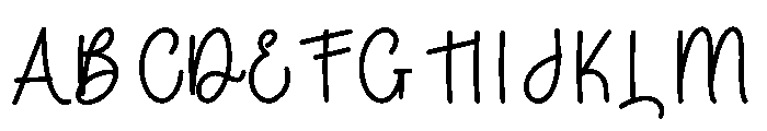 Quilting Font UPPERCASE
