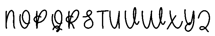 Quilting Font UPPERCASE