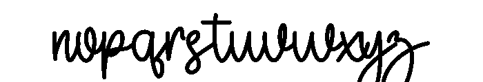 Quilting Font LOWERCASE