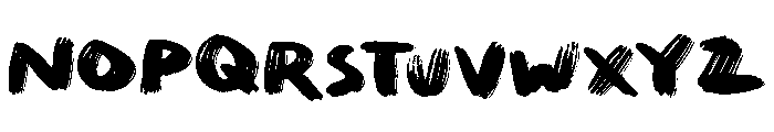 Quirk Brush Big Font UPPERCASE