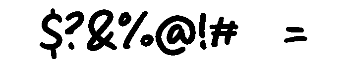 Quirk Inky Font OTHER CHARS