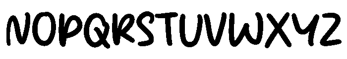 Quirk Inky Font UPPERCASE