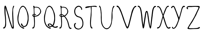 Quirky Nots Regular Font UPPERCASE
