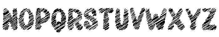 Quirky Shading Font LOWERCASE