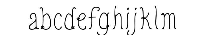 QuirkyNots Font LOWERCASE