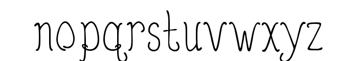 QuirkyNots Font LOWERCASE