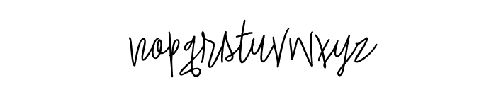 Quite*Charming Regular Font LOWERCASE