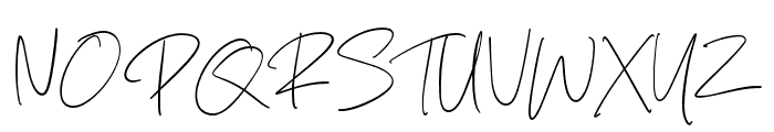 Quite Rambling Font UPPERCASE