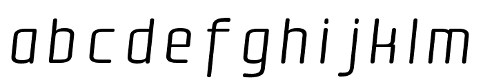 Quota Regular Italic Font LOWERCASE