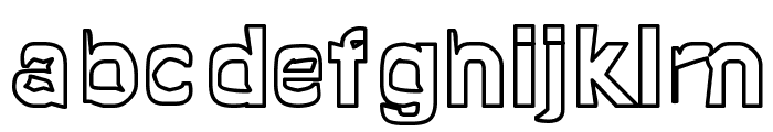 Quropa Hollow Font LOWERCASE