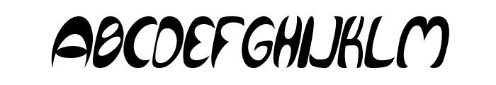 Qurve Thin Italic Font UPPERCASE