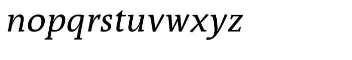 Qua Text Italic Font LOWERCASE