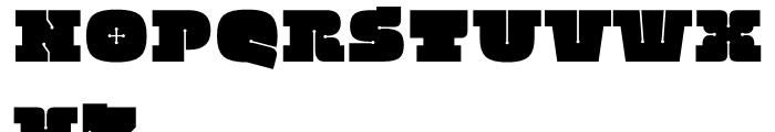 Quadratish Serif Solid Font LOWERCASE