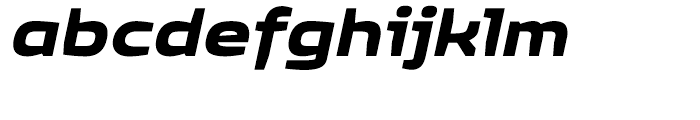 Quagmire Extended Bold Italic Font LOWERCASE