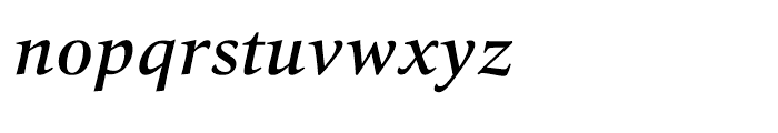 Quant Text Medium Italic Font LOWERCASE