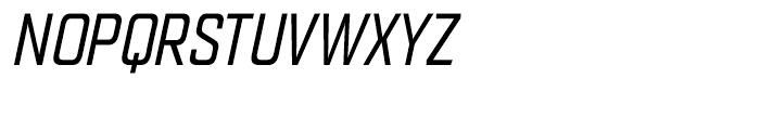 Quarca Condensed Regular Italic Font UPPERCASE