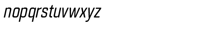 Quarca Condensed Regular Italic Font LOWERCASE