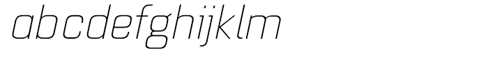 Quarca Extended Light Italic Font LOWERCASE