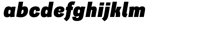 Quartal Extended Heavy Italic Font LOWERCASE