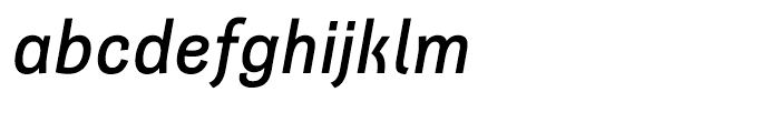 Quartal Extended Medium Italic Font LOWERCASE