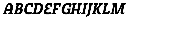 Quatie Condensed Bold Italic Font UPPERCASE