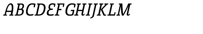 Quatie Condensed Medium Italic Font UPPERCASE