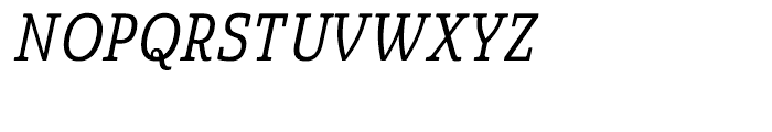 Quatie Condensed Regular Italic Font UPPERCASE