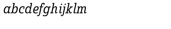 Quatie Condensed Regular Italic Font LOWERCASE