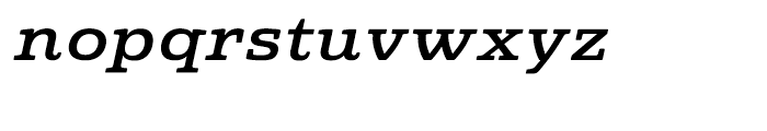 Quatie Expanded Demi Italic Font LOWERCASE
