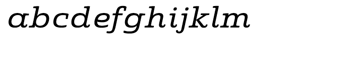 Quatie Expanded Medium Italic Font LOWERCASE