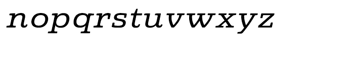 Quatie Expanded Medium Italic Font LOWERCASE