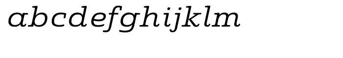 Quatie Expanded Regular Italic Font LOWERCASE