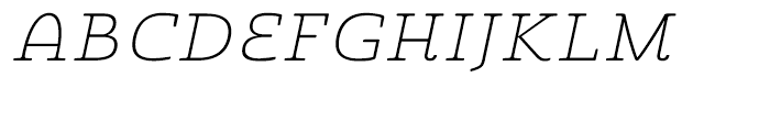 Quatie Expanded Thin Italic Font UPPERCASE