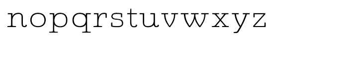Quatie Expanded Thin Font LOWERCASE