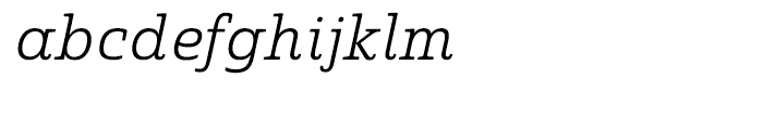 Quatie Normal Book Italic Font LOWERCASE