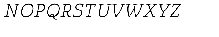 Quatie Normal Light Italic Font UPPERCASE