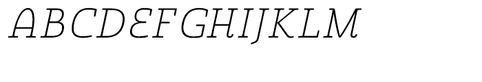 Quatie Normal Thin Italic Font UPPERCASE