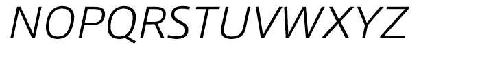 Qubo Extra Light Italic Font UPPERCASE